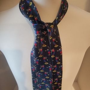 Disney Goofy Golfing Tie Mickey Unlimited Vintage